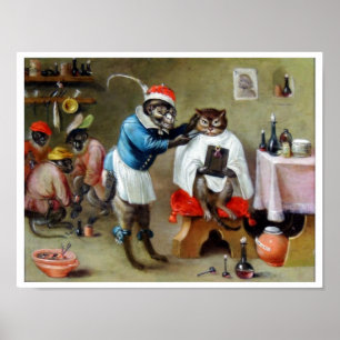 Der Affe Barber Poster