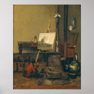 Der Affe des Malers Poster