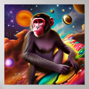 Der Affe (drei) Poster