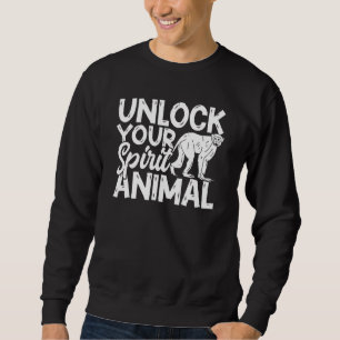 Der Affe entriegelt den Geist Tier Wildtiermonke Sweatshirt