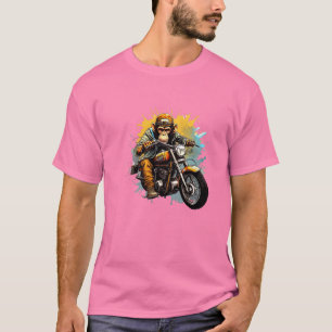 Der Affe fährt das Motorrad T-Shirt
