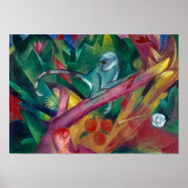 Der Affe | Franz Marc | Poster (Vorne)
