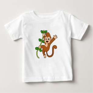 Der Affe im Dschungel Baby T-shirt