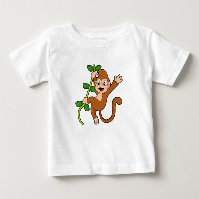 Der Affe im Dschungel Baby T-shirt (Vorderseite)