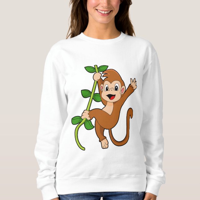 Der Affe im Dschungel Sweatshirt (Vorderseite)