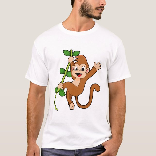 Der Affe im Dschungel T-Shirt (Vorderseite)