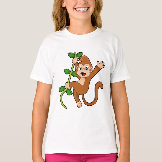 Der Affe im Dschungel T-Shirt (Vorderseite)