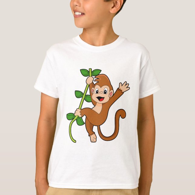 Der Affe im Dschungel T-Shirt (Vorderseite)