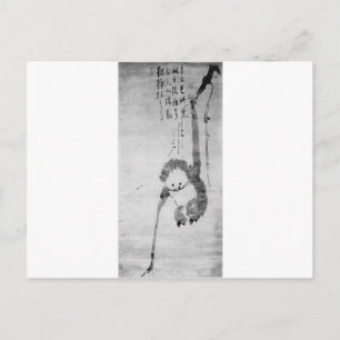 Der Affe von Hakuin Ekaku Postkarte
