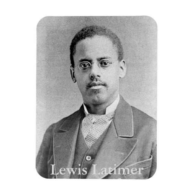 Der afrikanisch-amerikanische Erfinder Lewis Latim Magnet (Vertikal)