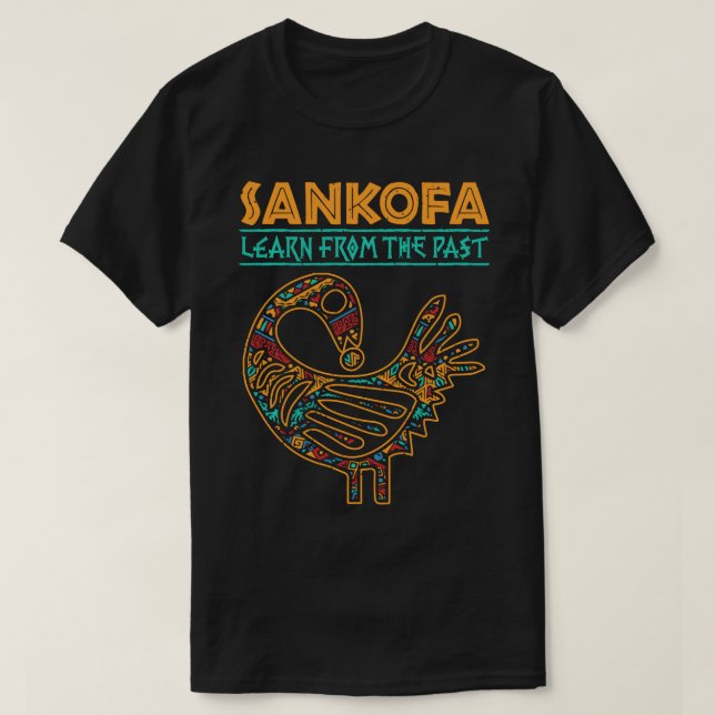 Der afrikanische Vogel aus der schwarzen Geschicht T-Shirt (Design vorne)