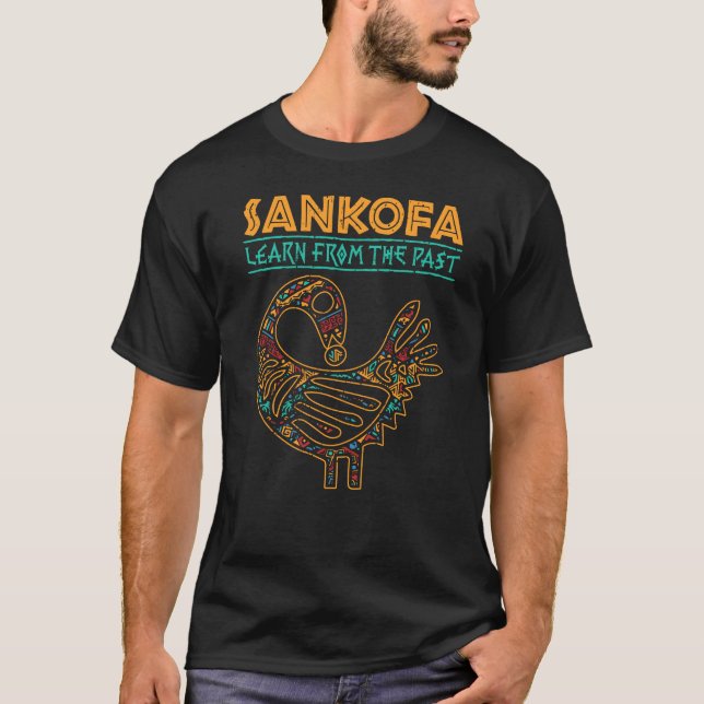 Der afrikanische Vogel aus der schwarzen Geschicht T-Shirt (Vorderseite)