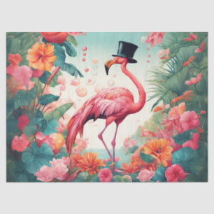 Der After Party Flamingo Seidenpapier