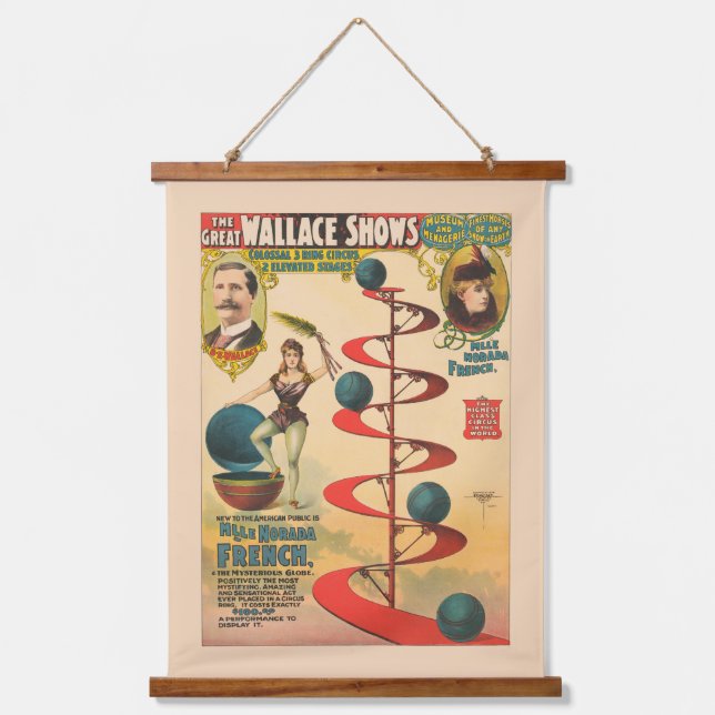 Der Akt von M'lle Norada Französisch Wandteppich Mit Holzrahmen (Vorderseite)