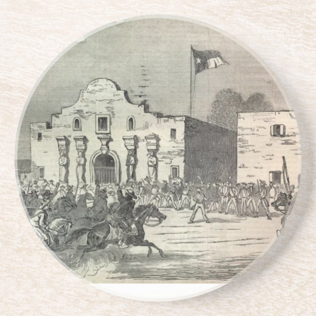 Der Alamo-Untersetzer Sandstein Untersetzer (Vorne)