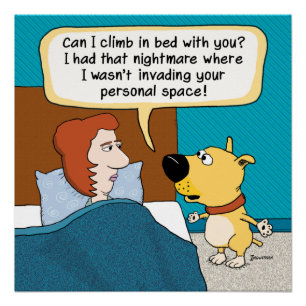 Der Albtraum-Plakat des lustiger Hundes Poster