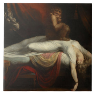 Der Albtraum (von Henry Fuseli) Fliese