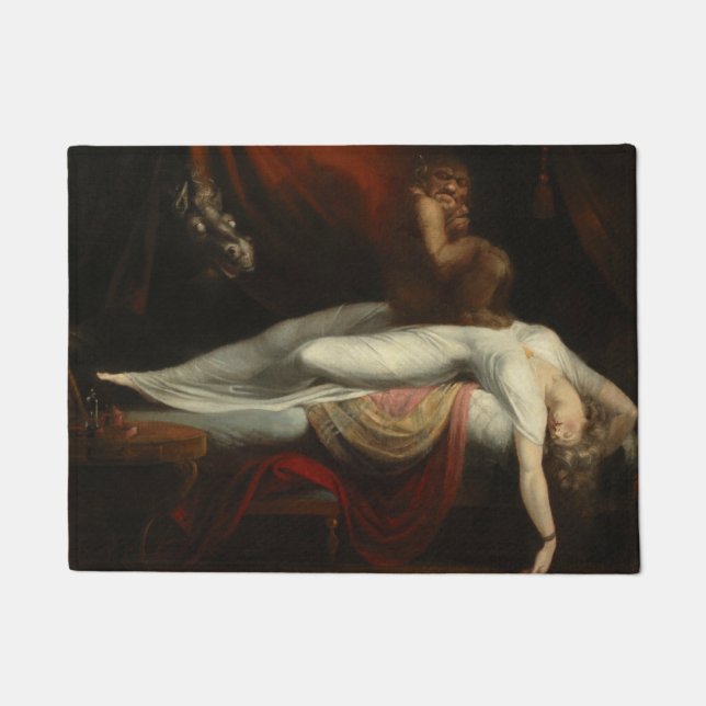 Der Albtraum (von Henry Fuseli) Fußmatte (Vorderseite)