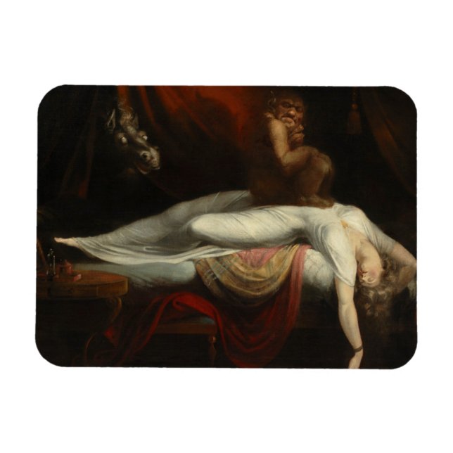 Der Albtraum (von Henry Fuseli) Magnet (Horizontal)