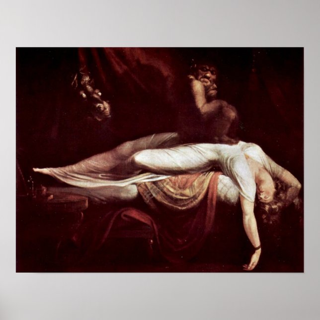 Der Albtraum von Henry Fuseli Poster (Vorne)