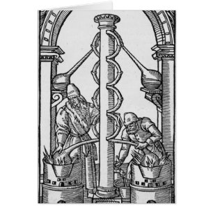 Der Alchemist bei der Arbeit