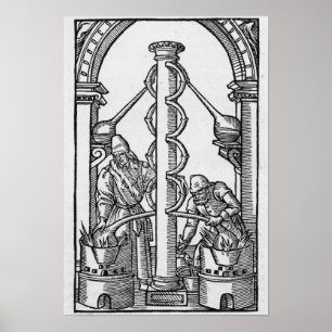 Der Alchemist bei der Arbeit Poster