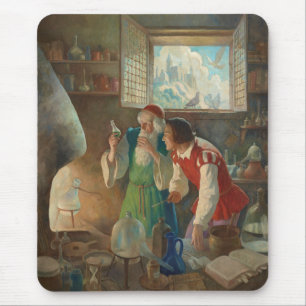 Der Alchemist, c. 1937 von N.C. Wyeth Mousepad