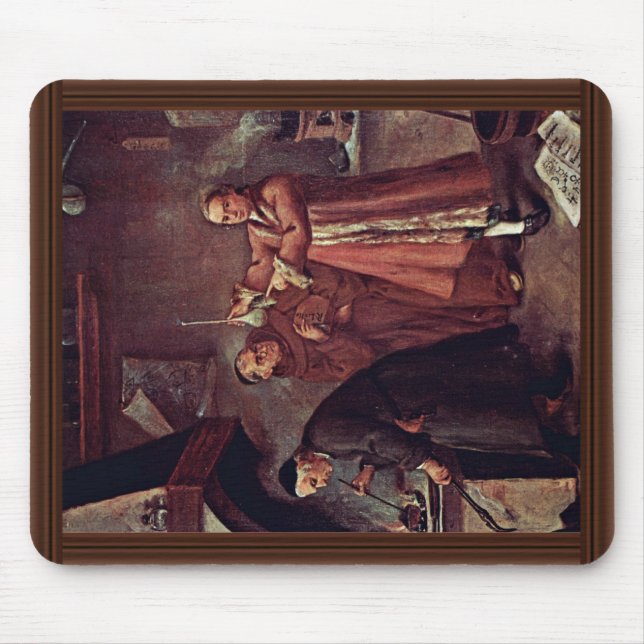 Der Alchemist durch Longhi Pietro (beste Qualität) Mousepad (Vorne)