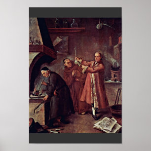Der Alchemist durch Longhi Pietro (beste Qualität Poster