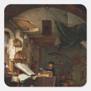 Der Alchemist Quadratischer Aufkleber