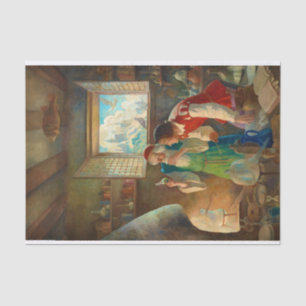 Der Alchemist von Newell Convers Wyeth Seidenpapier