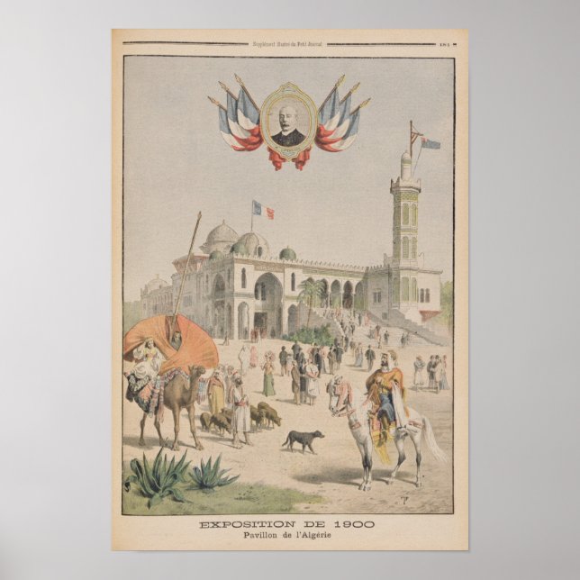 Der algerische Pavillon auf der Universellen Ausst Poster (Vorne)