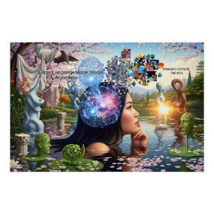 "Der Algorithmus der Träume" - ein digitales Portr Poster