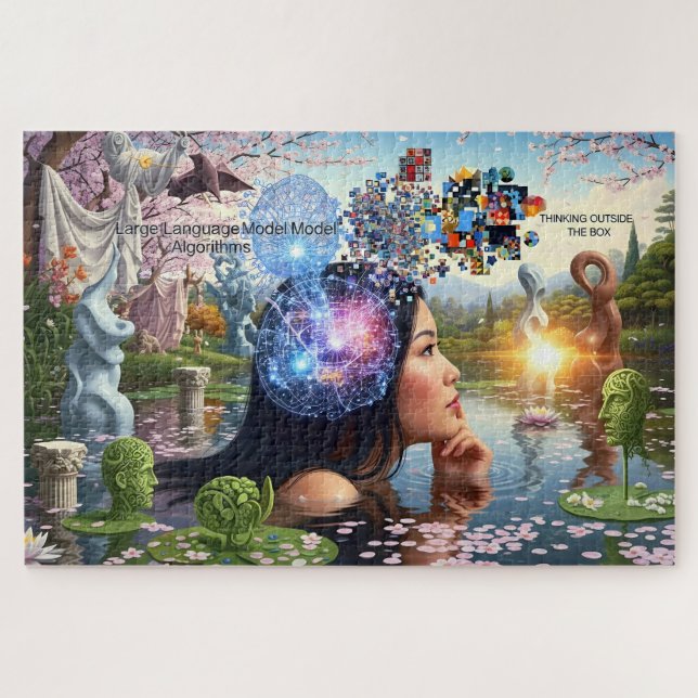 "Der Algorithmus der Träume" - ein digitales Portr Puzzle (Horizontal)