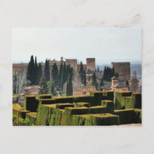 Der Alhambra-Palast in Spanien Postkarte