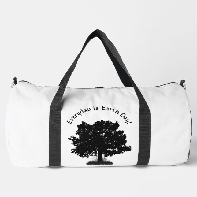 Der Alltag ist das Design des Earth Day Duffle Bag (Vorderseite)