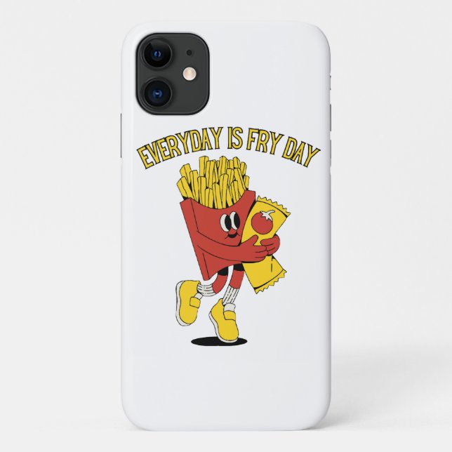 Der Alltag ist der Frittestag. Case-Mate iPhone Hülle (Rückseite)