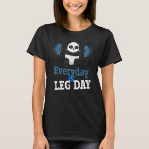 Der Alltag ist der Lekatag Panda Gym Workout T-Shirt