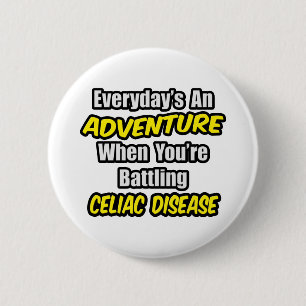 Der Alltag ist ein Abenteuer...Celiac-Krankheit Button