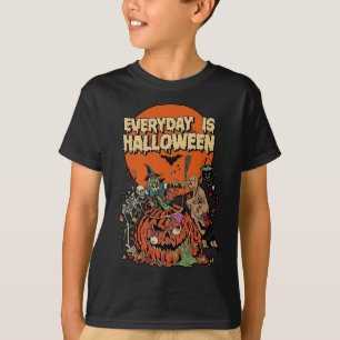 Der Alltag ist Halloween Beängstigende Monster Ske T-Shirt