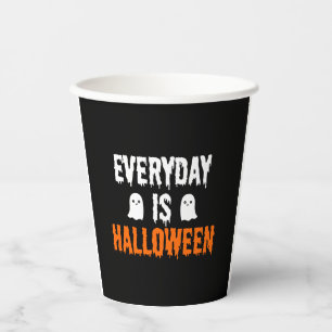 Der Alltag ist Halloween Pappbecher