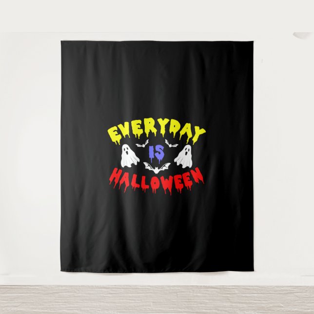 Der Alltag ist Halloween Wandteppich (Vorderseite)