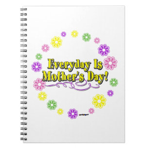 Der Alltag ist Muttertag! Blume Notizblock