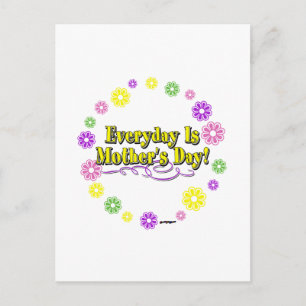 Der Alltag ist Muttertag! Blume Postkarte