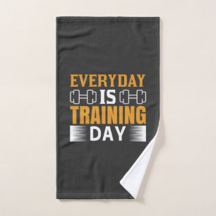 Der Alltag ist Training Day Gymnastik Workout Handtuch