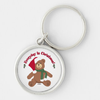 Der Alltag ist Weihnachten! Christmas Teddy Bear Schlüsselanhänger