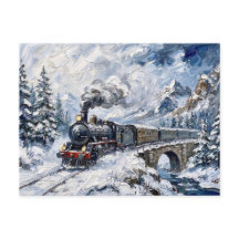 Der Alpine Express-Dampfzug Winterberg Kunst