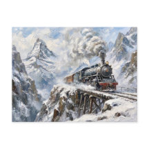 Der Alpine Express-Dampfzug Winterberg Kunst