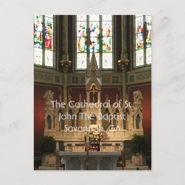 Der Altar der Kathedrale von St. John Der Täufer Postkarte (Vorderseite)