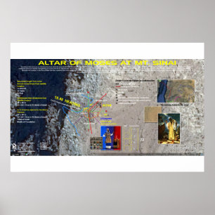 Der Altar von Mosese - Berg Sinai Poster